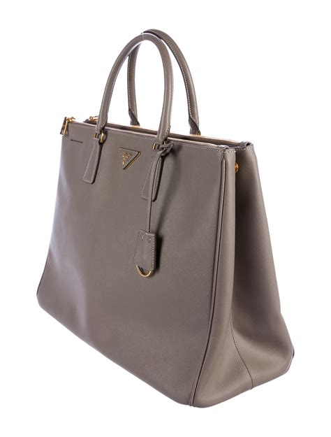 prada double zip granito|PRADA Saffiano Large Galleria Double Zip Tote Granito.